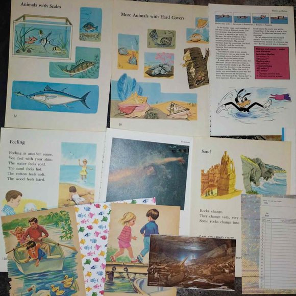 Junk Journal Junk Drawer kit Beach Ocean Nautical fish Ephemera - Picture 3 of 3